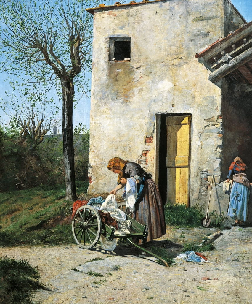 116-Lavandaie nei pressi di Firenze-1862 